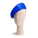 French Cobalt Leather Beret