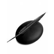 Feather Black Beret