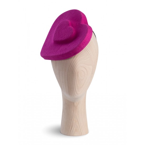 Heart Double Fuchsia Beret