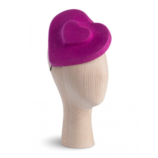 Heart Double Fuchsia Beret