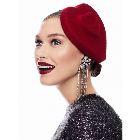 Heart Double Poppy Beret