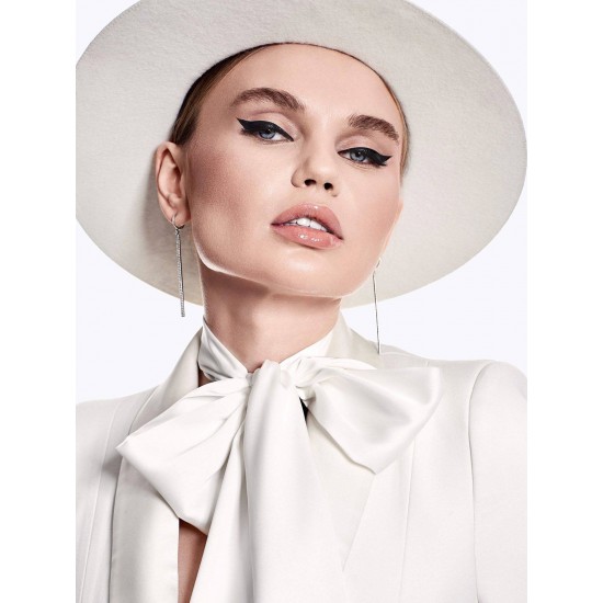 White Lace Heart Hat