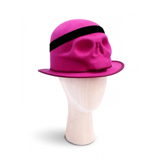 Skull With Velvet Headband